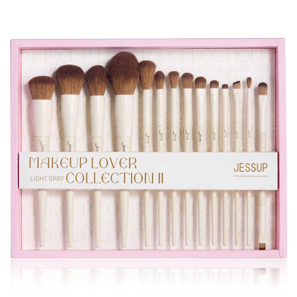 Jessup T329 Makeup Brush Set – 10–14 Piece Professional Synthetic Brush Collection