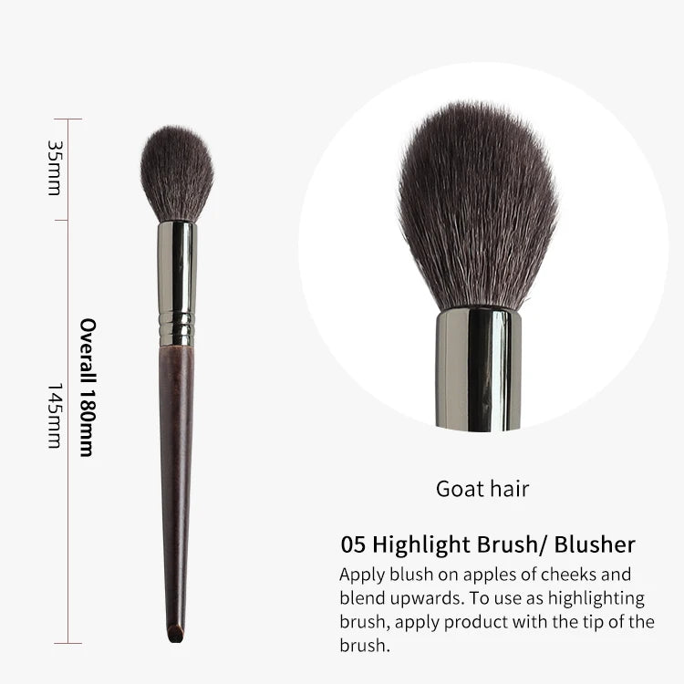 OVW Tapered Highlighter Brush – Professional Face Brush for Highlight, Blush & Setting Powder