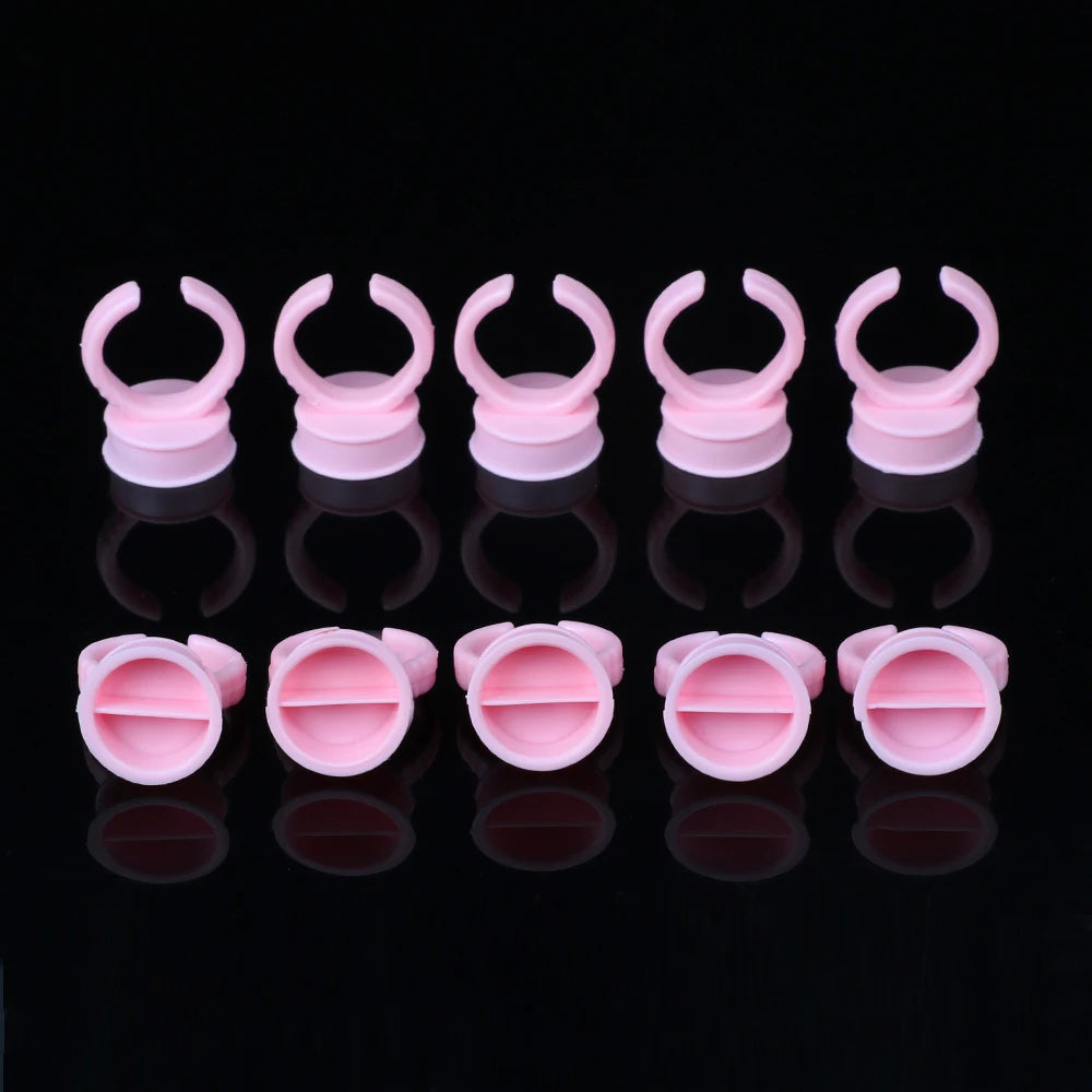 100pcs Disposable Ink Ring Cups – Microblading & Tattoo Pigment Holders for Permanent Makeup Artists