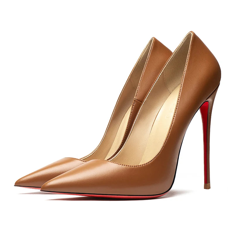 HLTINO Women’s Sexy Red‑Bottom Stilettos