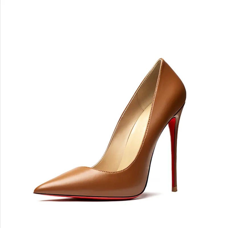 HLTINO Women’s Sexy Red‑Bottom Stilettos