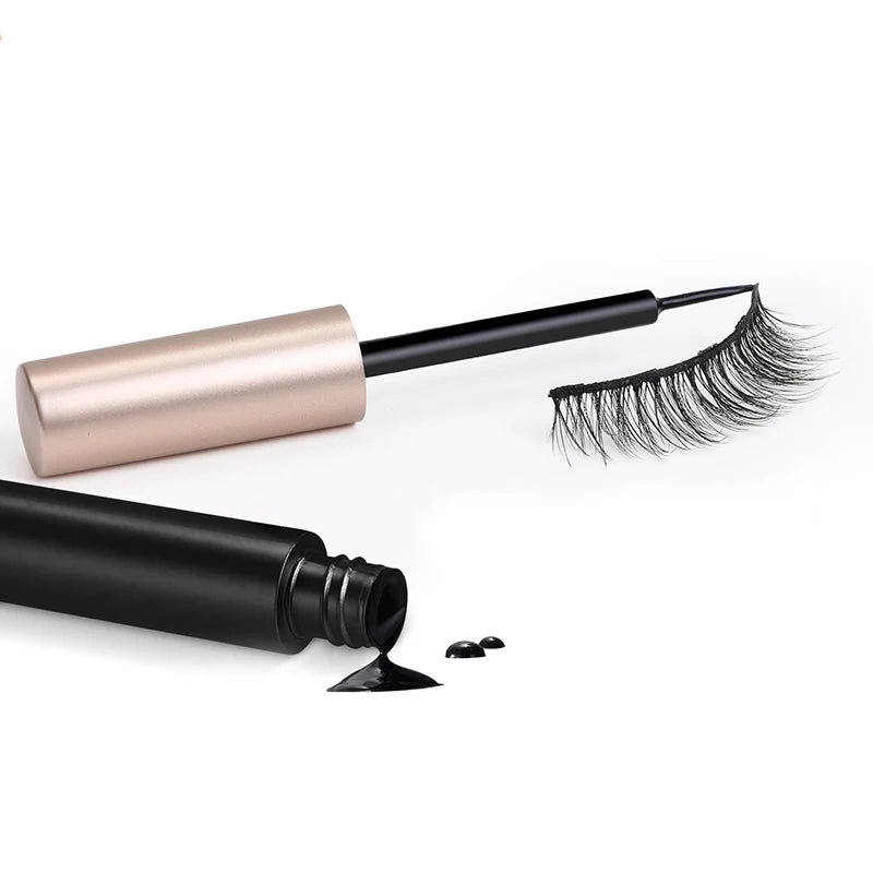 Black Magnetic Eyeliner Glue – Magic Self‑Adhesive Liquid Eyeliner for Easy False Lash Application