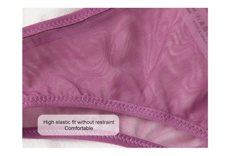 Transparent Seamless Bra Set