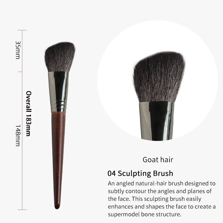 OVW Tapered Highlighter Brush – Professional Face Brush for Highlight, Blush & Setting Powder