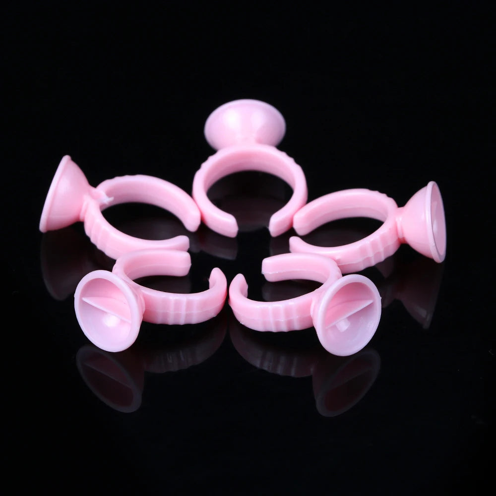 100pcs Disposable Ink Ring Cups – Microblading & Tattoo Pigment Holders for Permanent Makeup Artists