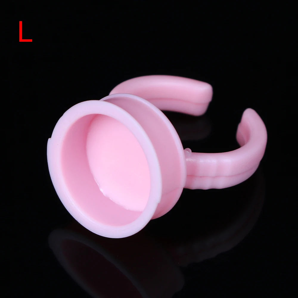 100pcs Disposable Ink Ring Cups – Microblading & Tattoo Pigment Holders for Permanent Makeup Artists