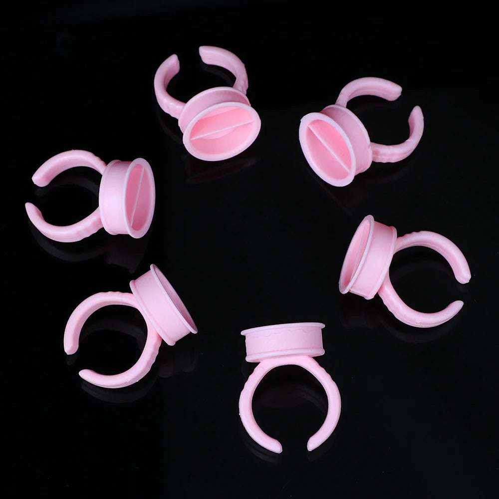 100pcs Disposable Ink Ring Cups – Microblading & Tattoo Pigment Holders for Permanent Makeup Artists