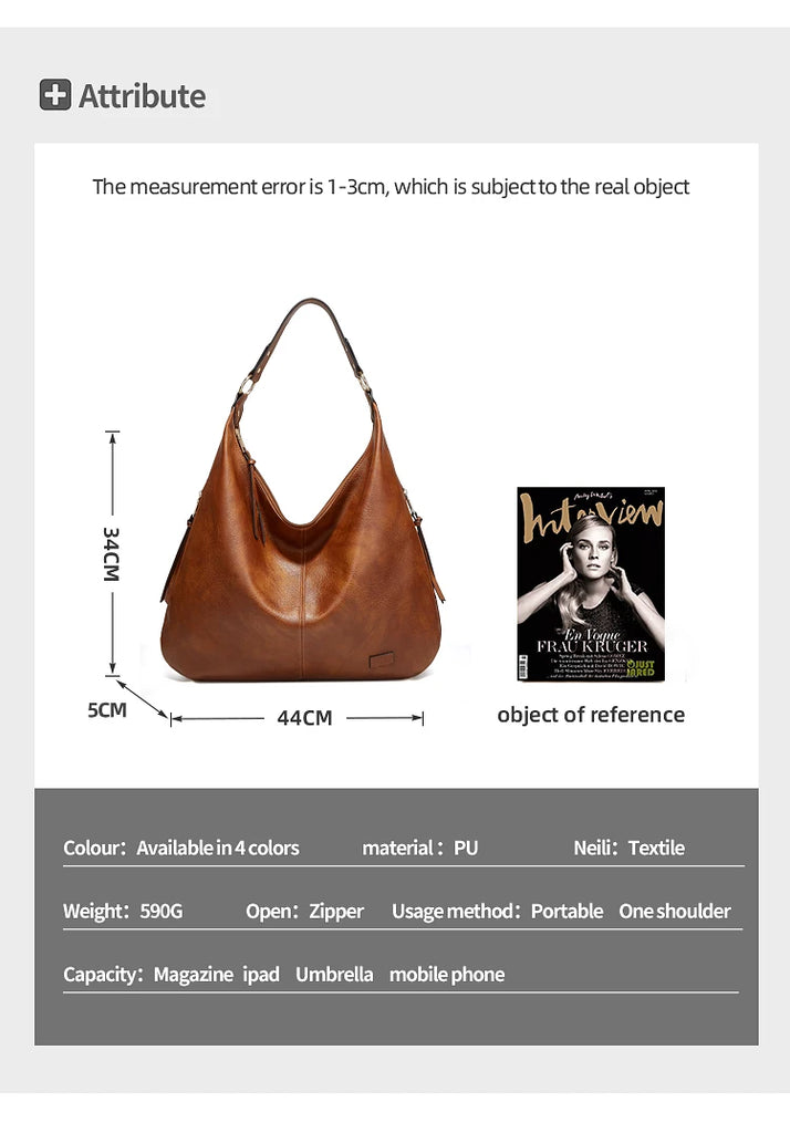Winter Women Handbags Female Designer Shoulder Bags for Travel Weekend Feminine Bolsas Leather Large Messenger bag Fashion Hobos