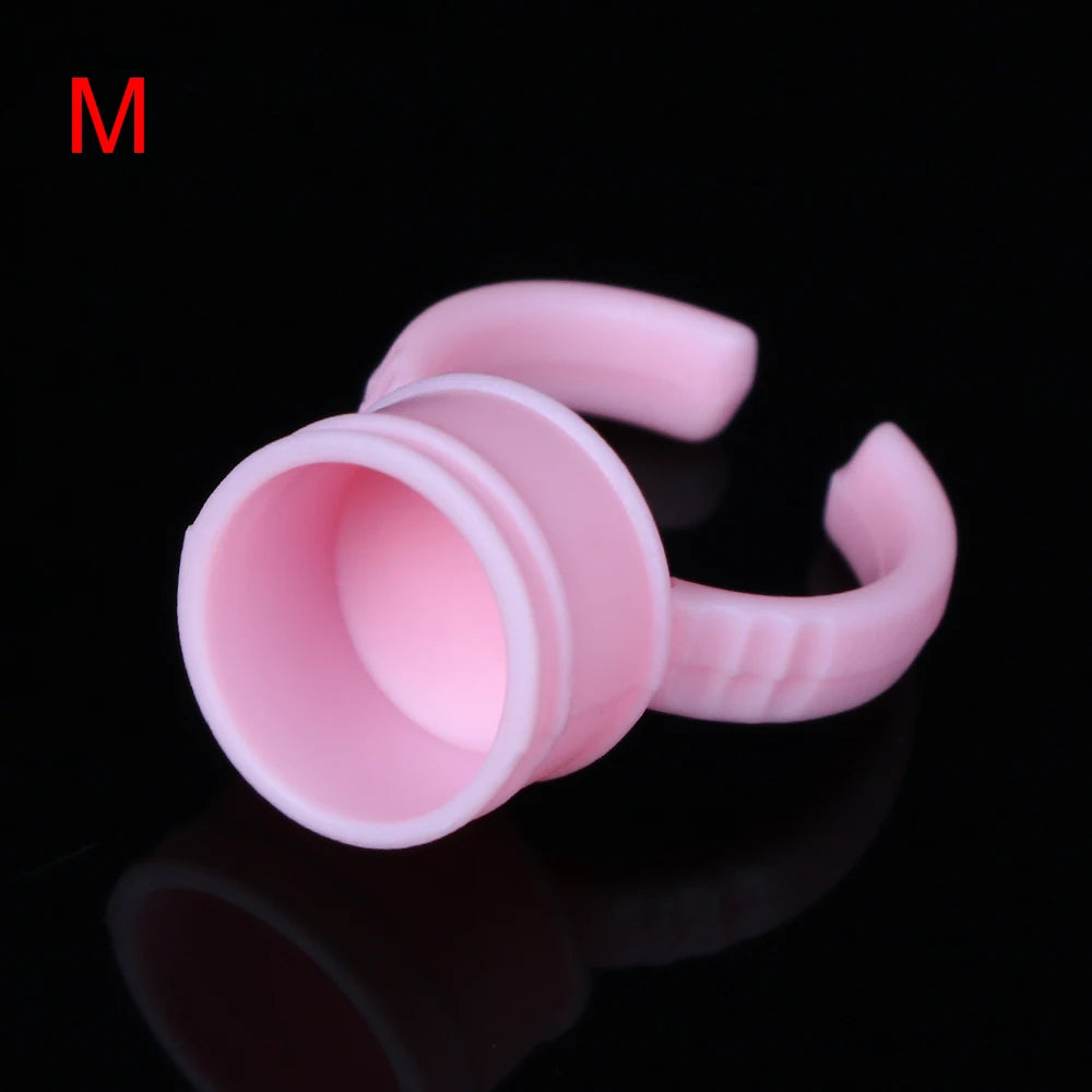 100pcs Disposable Ink Ring Cups – Microblading & Tattoo Pigment Holders for Permanent Makeup Artists