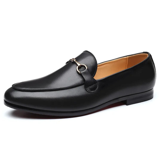 2025 Latest Design Elegant Style British Authentic Customized Men's PU Leather Dress Shoes