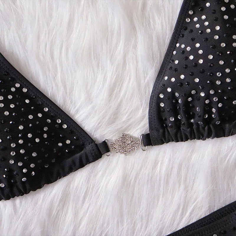 Shiny Sequin Rhinestone Bikini