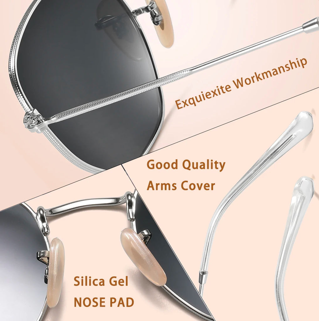 Retro Men Sunglasses Fashion Round Unisex Brand Designer Sun Glasses Polarized Coating UV400 Female Eyewear For Male Women V3448
