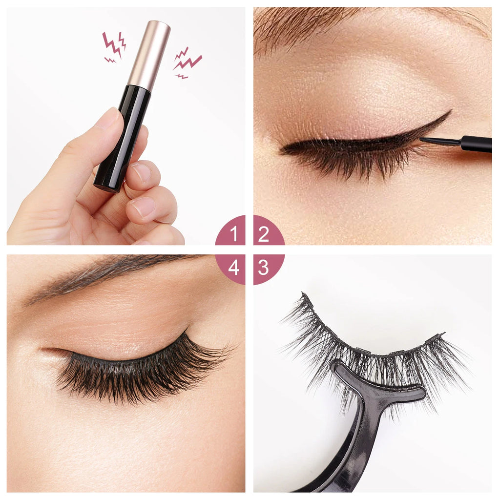Black Magnetic Eyeliner Glue – Magic Self‑Adhesive Liquid Eyeliner for Easy False Lash Application