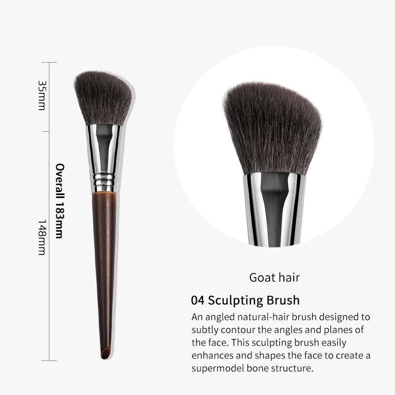 OVW Tapered Highlighter Brush – Professional Face Brush for Highlight, Blush & Setting Powder