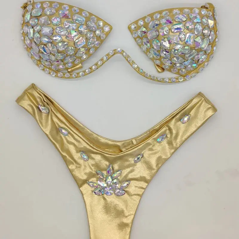 2020 venus vacation Newly added bikini set rhinestone swimwear diamond bathing suit sexy women swimsuit push up beachwear