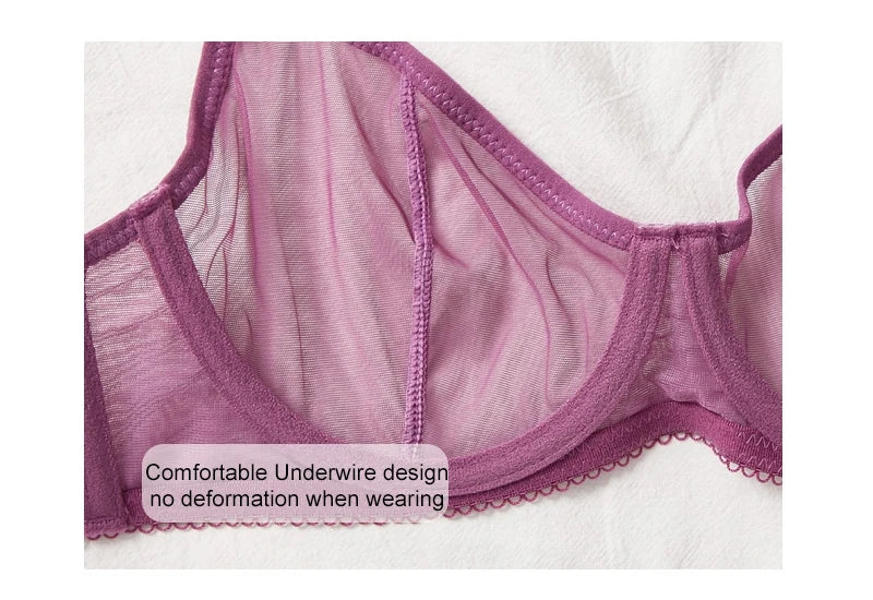 Transparent Seamless Bra Set