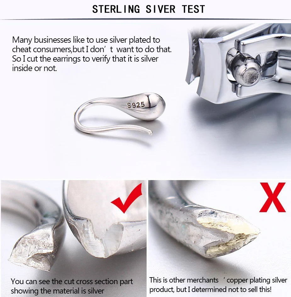 Women’s 925 Sterling Silver Vintage Web Earrings – Hypoallergenic Trendy Big Statement Party Jewelry925 Sterling Silver Vintage Earrings For Women Trendy Simple Big Web Earring Jewelry Prevent Allergy Party Accessories