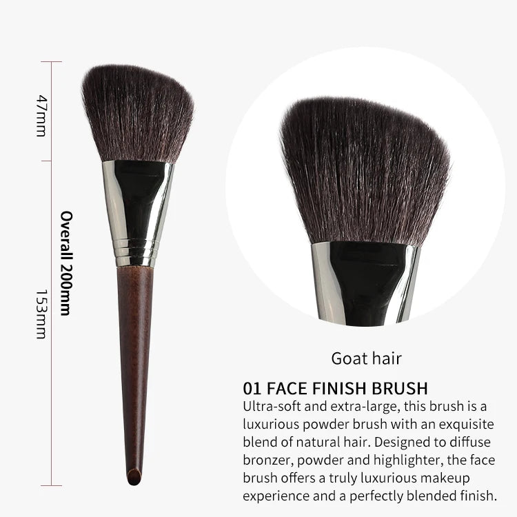 OVW Tapered Highlighter Brush – Professional Face Brush for Highlight, Blush & Setting Powder