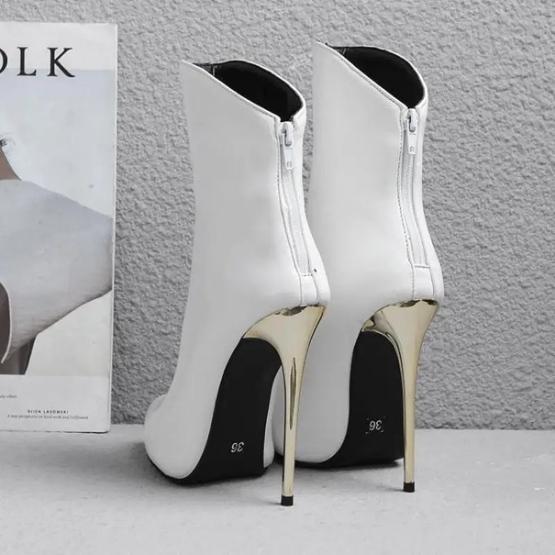 Sexy  Pointed‑Toe Ankle Boots