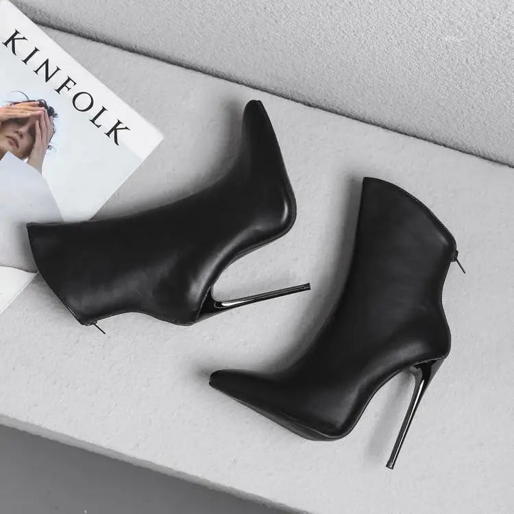 Sexy  Pointed‑Toe Ankle Boots