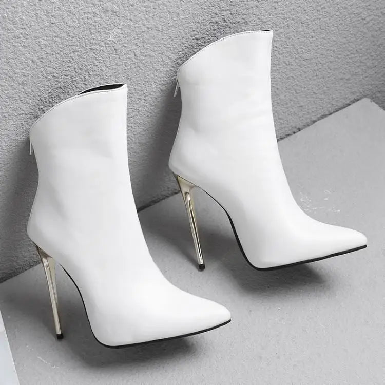 Sexy  Pointed‑Toe Ankle Boots
