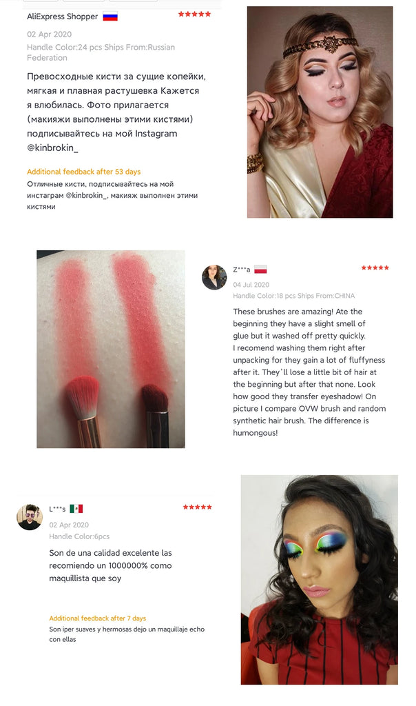 OVW Tapered Highlighter Brush – Professional Face Brush for Highlight, Blush & Setting Powder