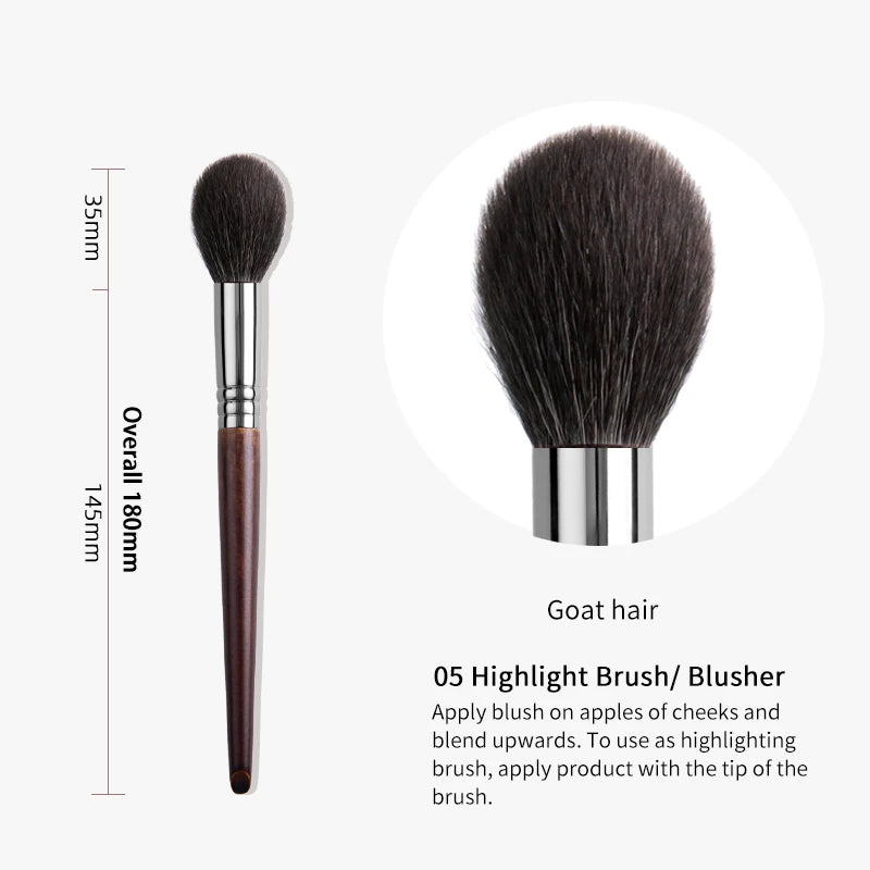 OVW Tapered Highlighter Brush – Professional Face Brush for Highlight, Blush & Setting Powder