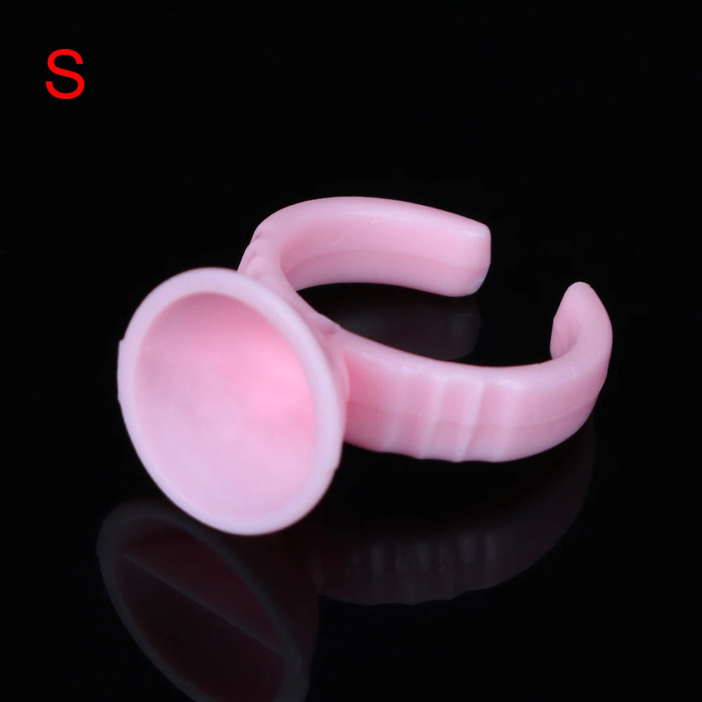 100pcs Disposable Ink Ring Cups – Microblading & Tattoo Pigment Holders for Permanent Makeup Artists