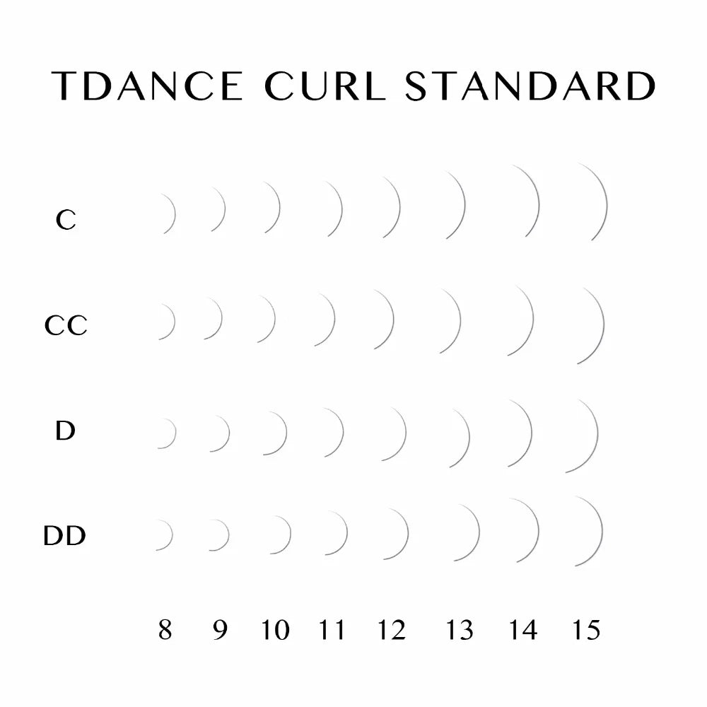 TDANCE Classic Lash Extensions – 16 Rows Dark Black Matte Faux Mink for Soft, Natural, Professional Results