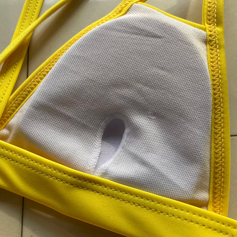2026 Sexy Extreme Mini Micro Thong Bikini Women Swimsuit Female Swimwear Two Pieces Bikini Set String Bathing Suit Swim Lady