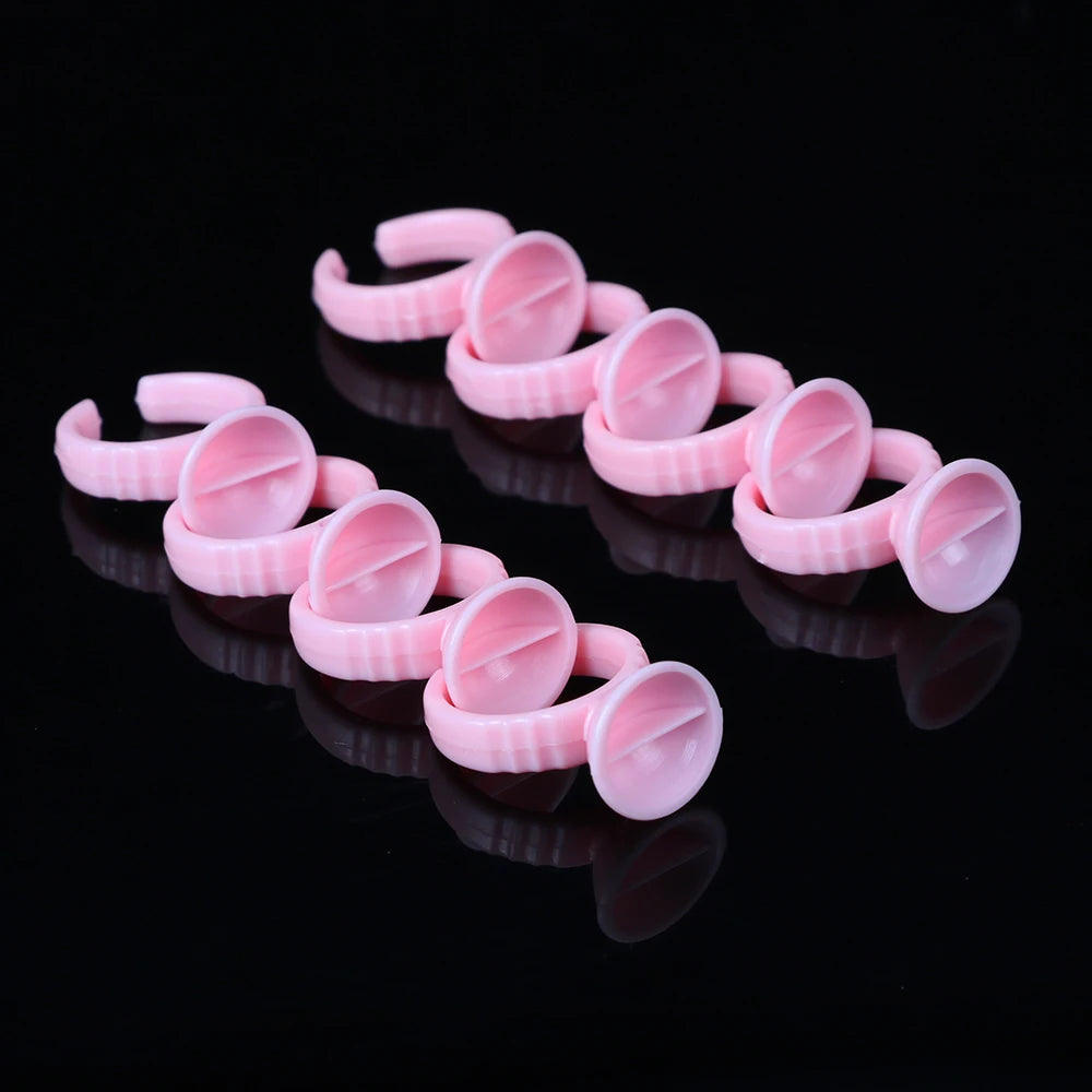 100pcs Disposable Ink Ring Cups – Microblading & Tattoo Pigment Holders for Permanent Makeup Artists