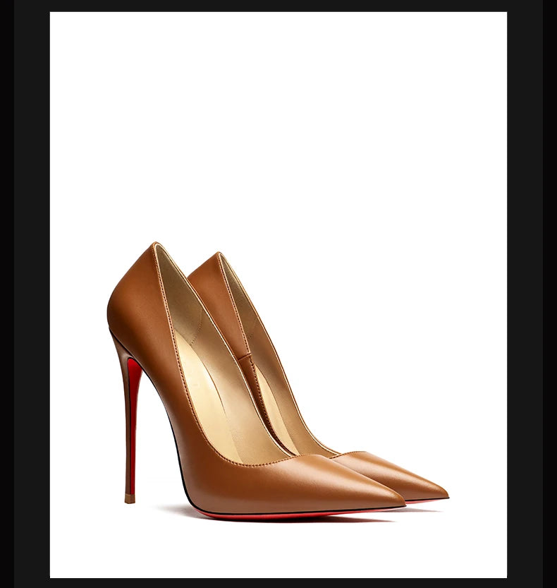 HLTINO Women’s Sexy Red‑Bottom Stilettos