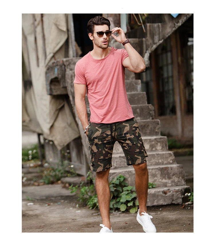Men’s 100% Cotton Thin Summer T‑Shirt – Soft Breathable O‑Neck Casual Fitness Top