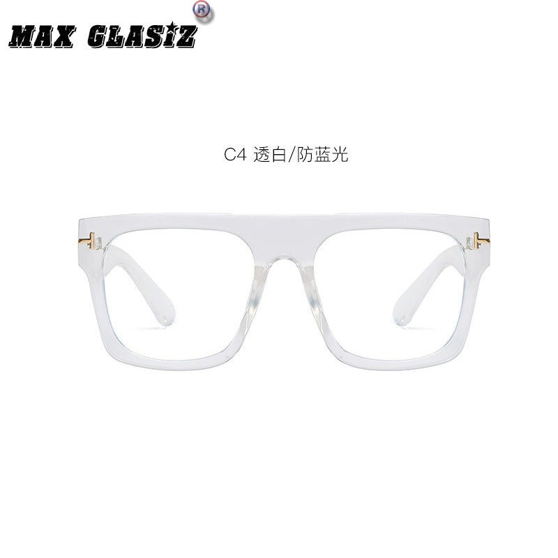 Glasses European and American Street Shot Tom Big Frame Trendy Plain Glasses