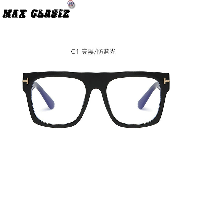 Glasses European and American Street Shot Tom Big Frame Trendy Plain Glasses