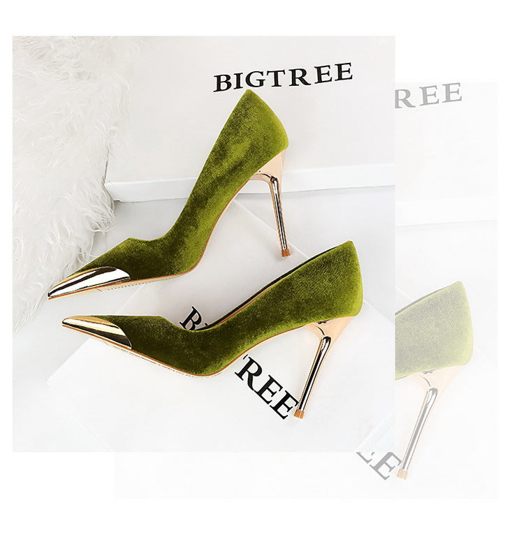 BIGTREE Sexy Pointed‑Toe Pumps