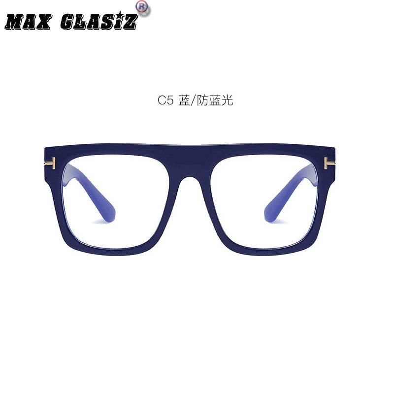 Glasses European and American Street Shot Tom Big Frame Trendy Plain Glasses