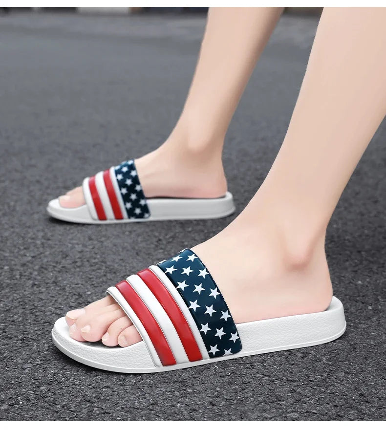 Plus Size Men’s EVA Thick Platform Slippers — Soft Indoor Home Slides & Outdoor Beach Sandals
