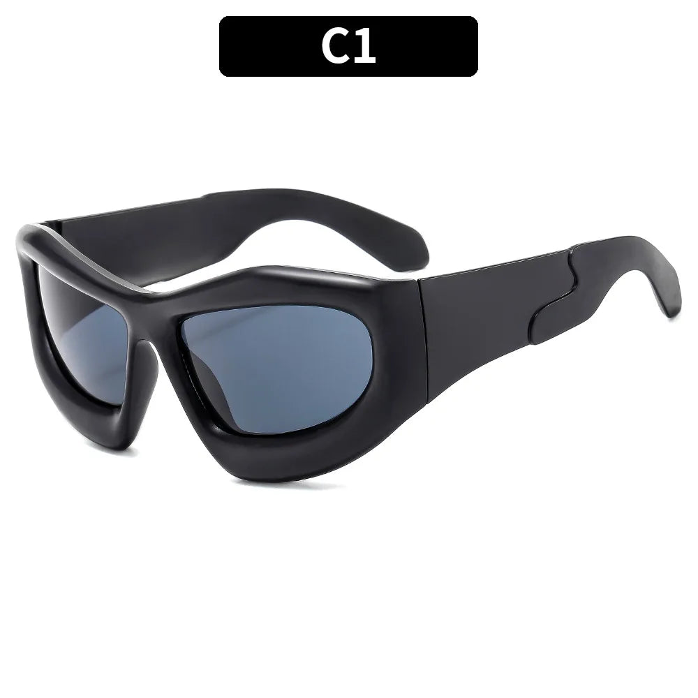 New Women's Fashion Y2K Sunglasses Men and Women Trendy Hip-Hop Sun Glasses Outdoor Sports Cycling Eyewear UV400 Gafas De Sol