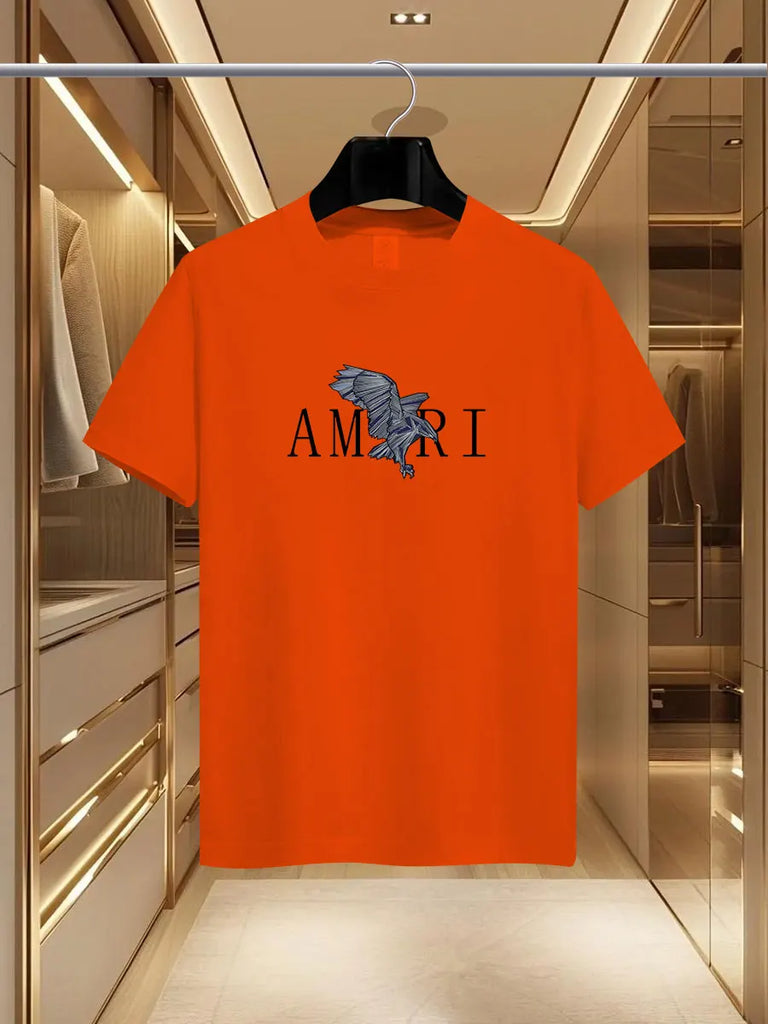 2026 Summer Luxury fashion AMI brand printed T-shirts pure cotton round-neck casual and trendy Y2K high-end and high quality