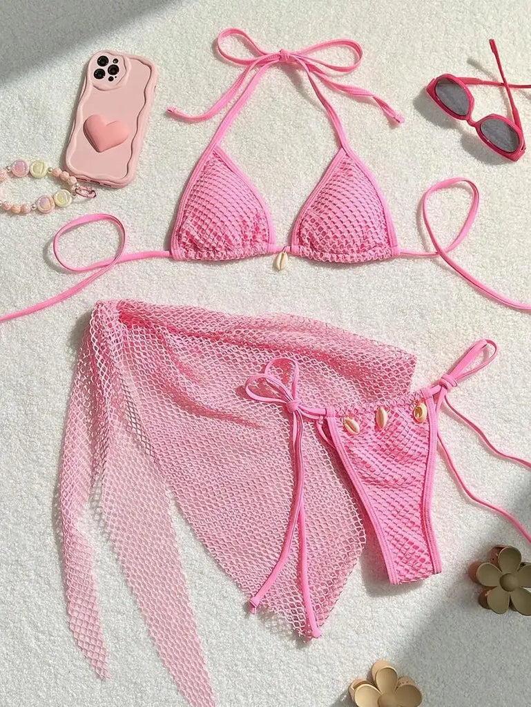 2026 Sexy Bikinis Female Swimsuits Women's Three-Piece Swimwear Beach Swim Wear Bathing Suits Brazilian Bikini Set Pool Bather