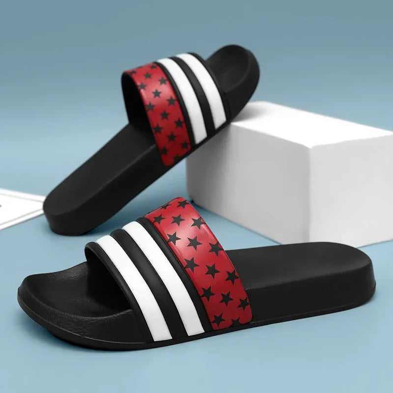Plus Size Men’s EVA Thick Platform Slippers — Soft Indoor Home Slides & Outdoor Beach Sandals