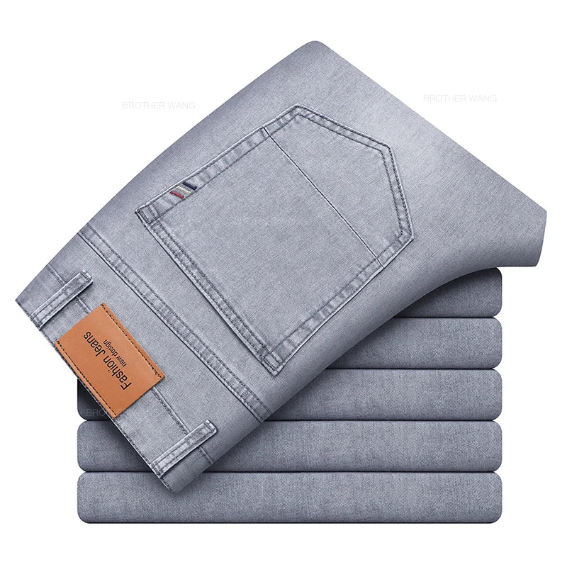 Summer Thin Straight Jeans