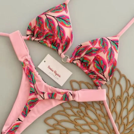 Women’s 2026 Micro Push‑Up Brazilian Bikini – Sexy Printed Thong Two‑Piece SwimsuitWomen’s 2026 Micro Push‑Up Brazilian Bikini – Sexy Printed Thong Two‑Piece Swimsuit