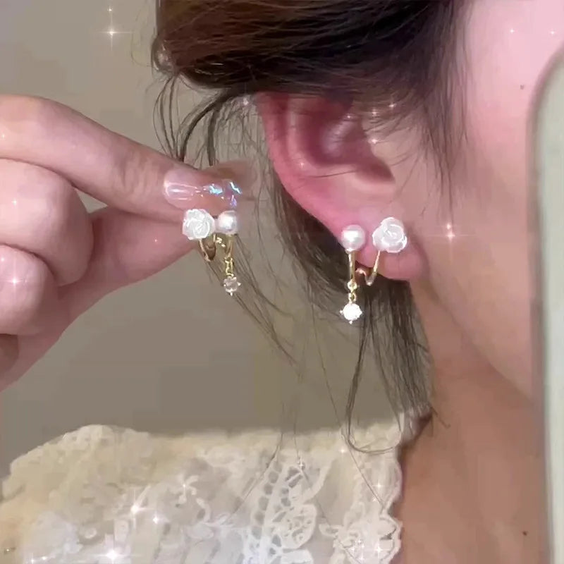 2023 New Fashion Trend Unique Design Elegant Delicate Geometric Round Earrings For Women Jewelry Wedding Party Premium Gifts