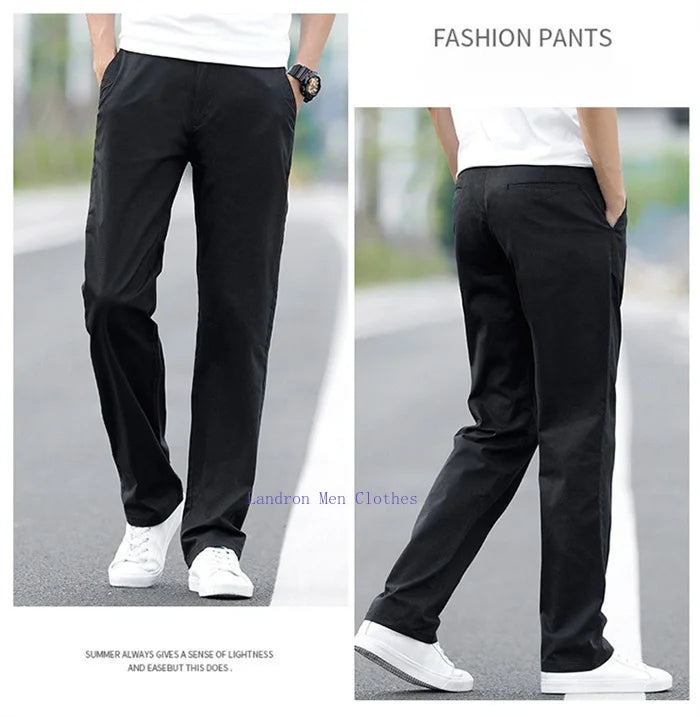 Plus‑Size Summer Chino Pants