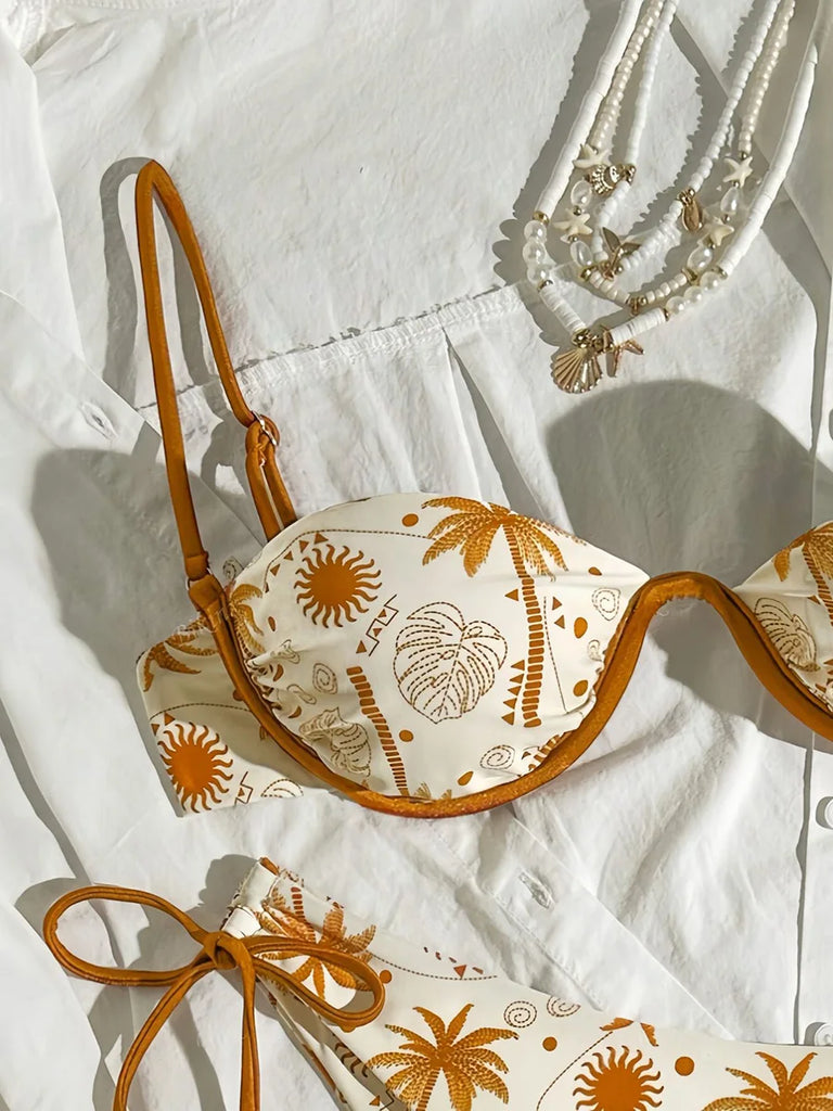 Sexy Women Swimsuit Female Print Swimwear Push Up Brazilian Micro Bikini Beachwear Bikini Set Biquini Swimming Suit