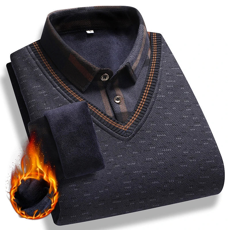 Two‑Piece Polo Neck Sweater