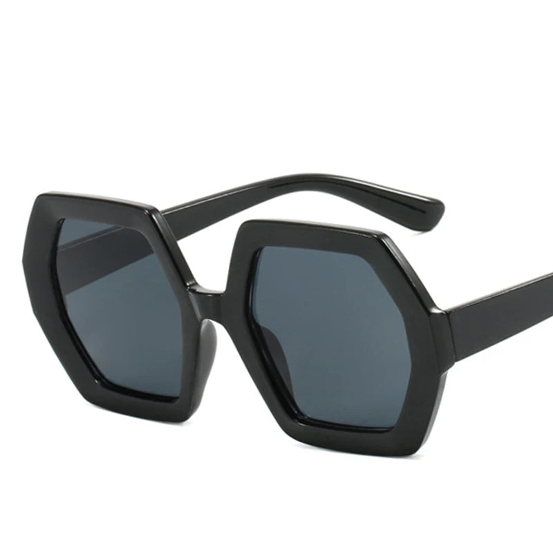 Square Irregular Sunglasses Women Oversized Polygon Luxury Yellow Shades Sun Glasses Female Elegant Polygon Eyewear UV400