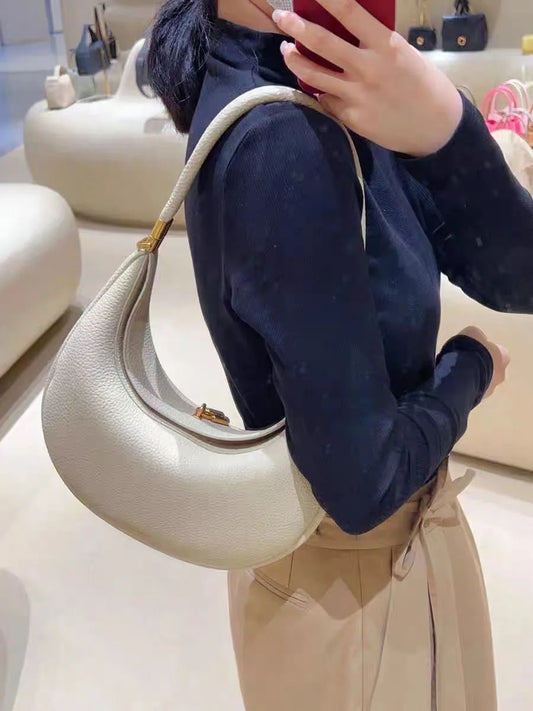 2025 New Medium Crescent Bag Women's Bag Niche Design Crescent Bag Armpit Bag Single Shoulder Crossbody Bag